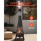 20 Inch Outdoor Chiminea Fireplace Black Iron Conical Chiminea with Grill